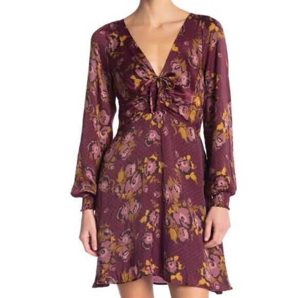 New Free People Morning Light Mini Dress Size 4 - Picture 2 of 9